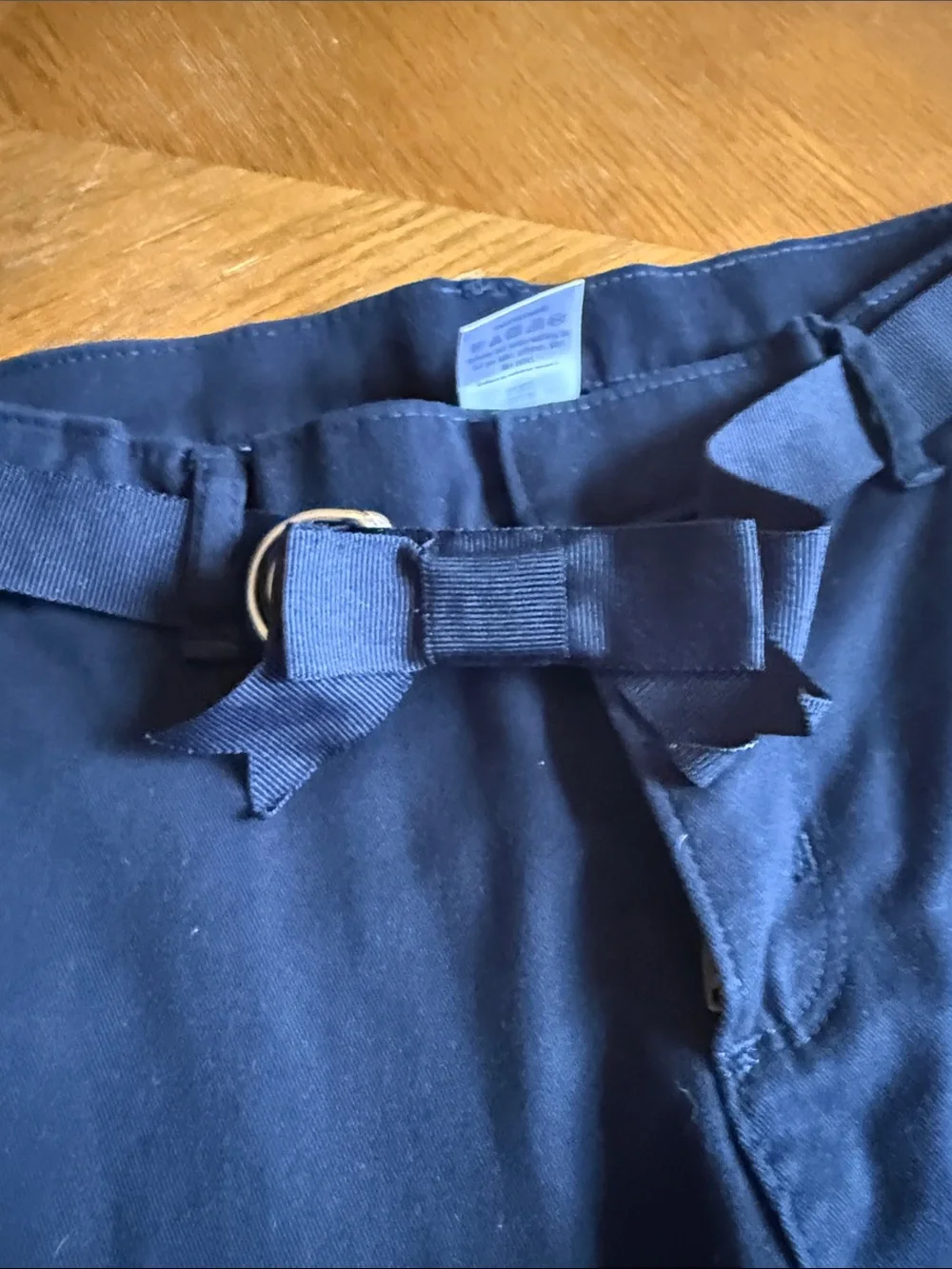 Gymboree Navy Belted Girls Shorts